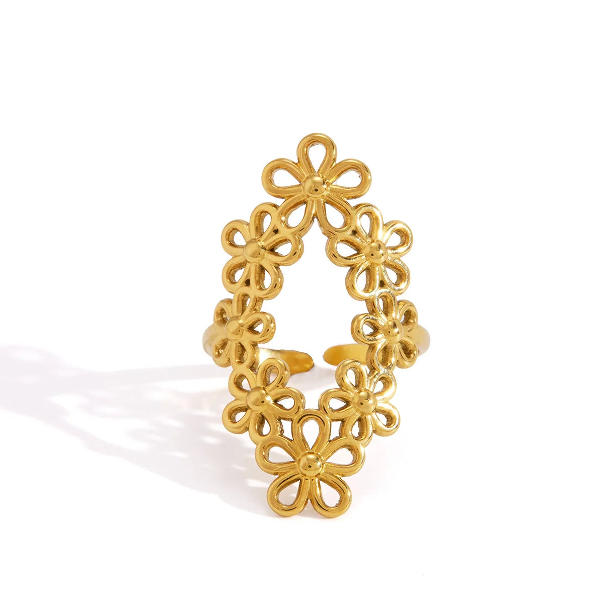 Daisy Flower Link Ring — view 5