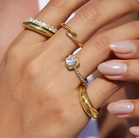 Chunky Geometric Ring — view 2