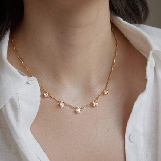 Twisted Chain Necklace — view 2