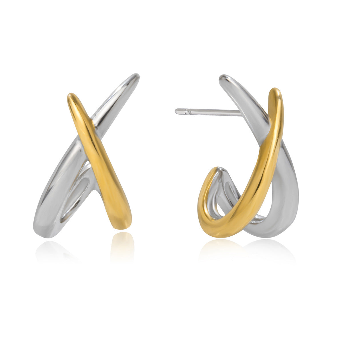 Interlocking Cross Earrings Collection