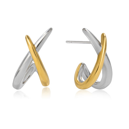 Interlocking Cross Earrings Collection