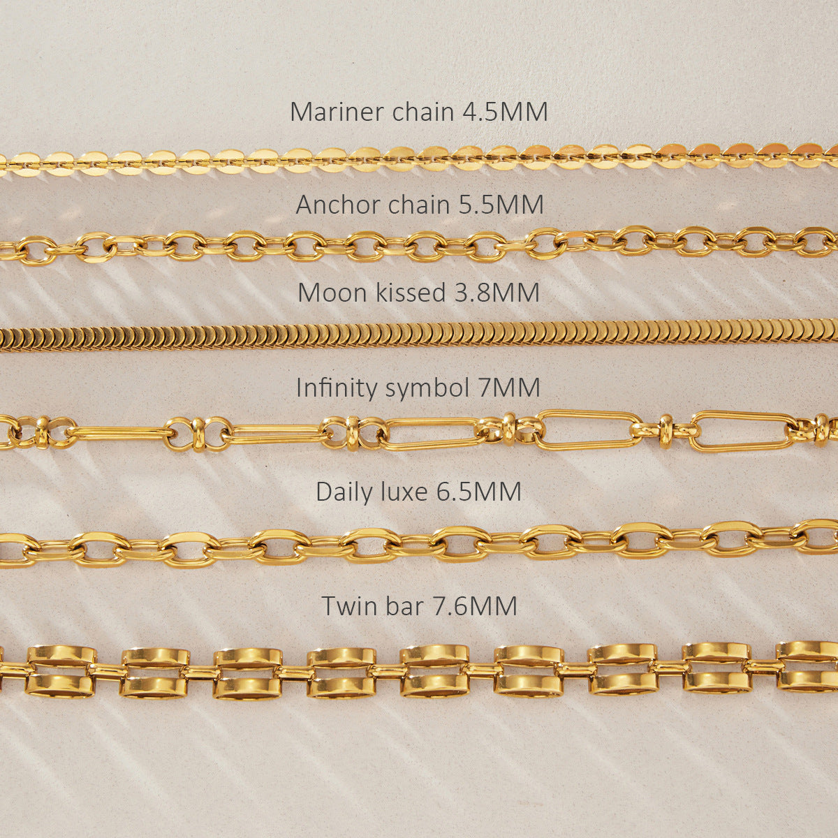 Minimalist Gold Chain Collection — view 5