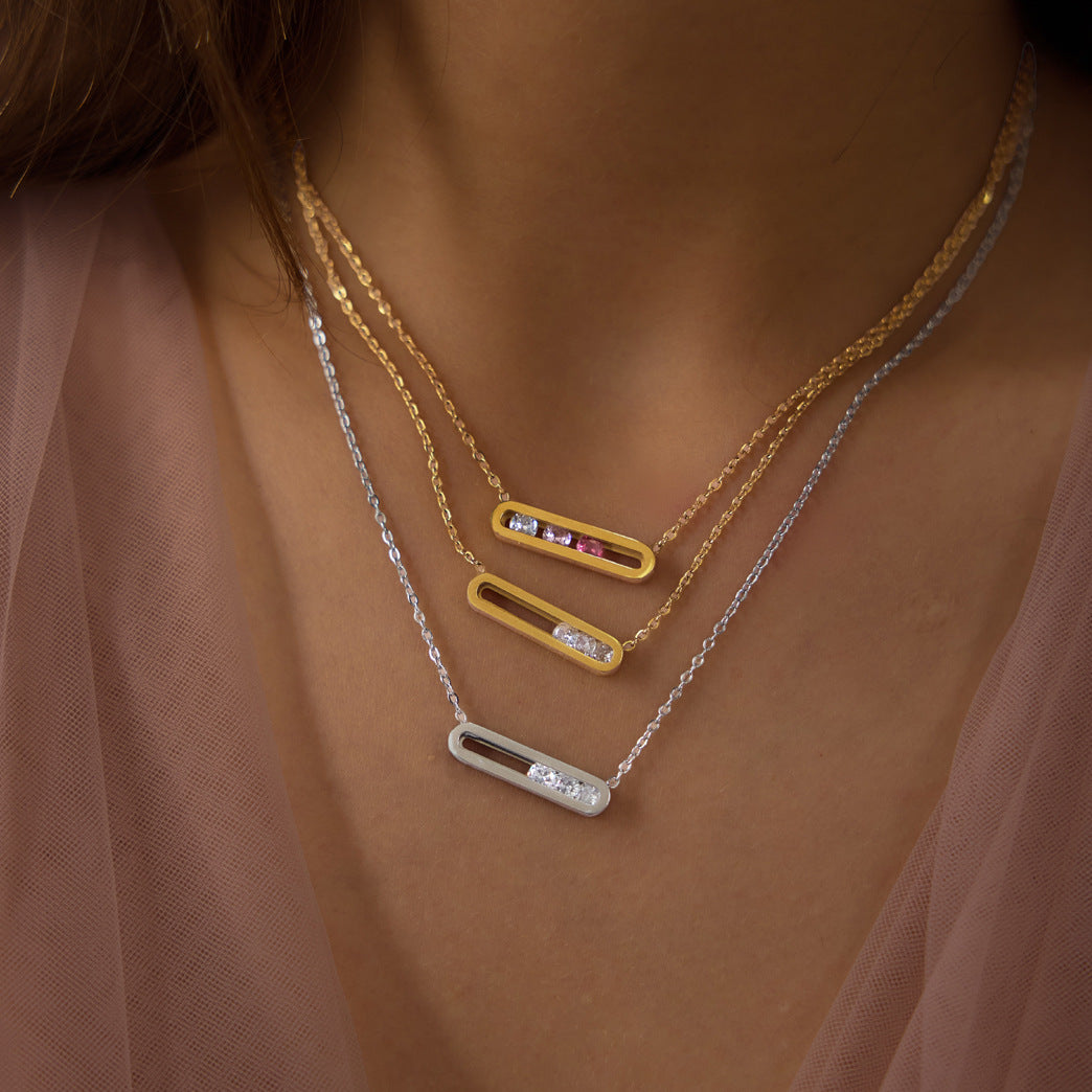 Sunburst Cross Layered Necklace Set — view 3