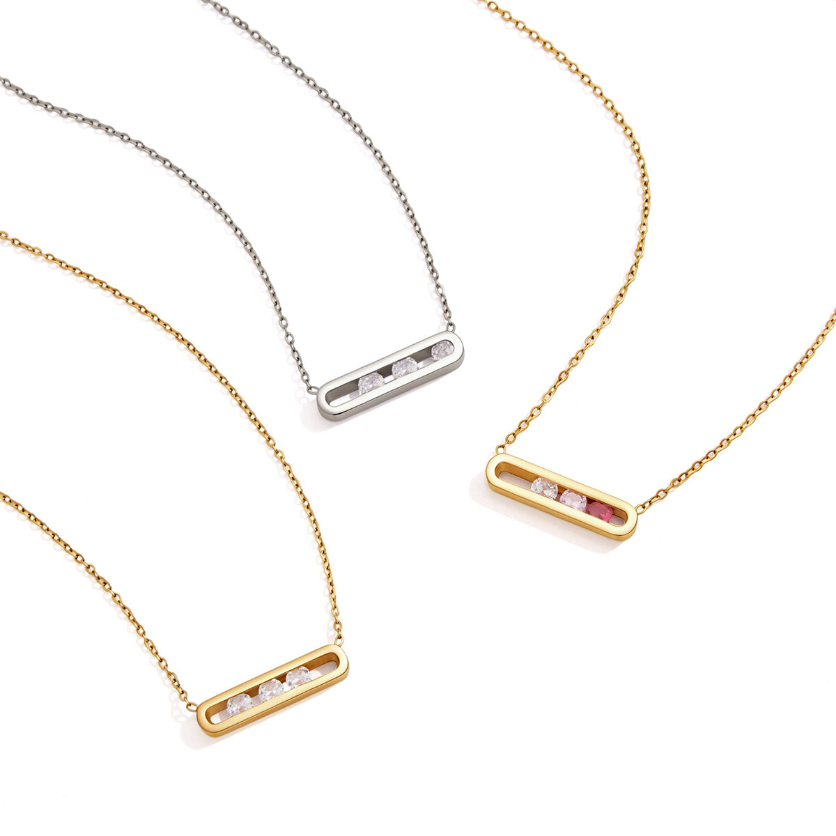 Sunburst Cross Layered Necklace Set