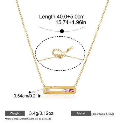 Sunburst Cross Layered Necklace Set — GP Triple- CZ Bar Necklace · Gold