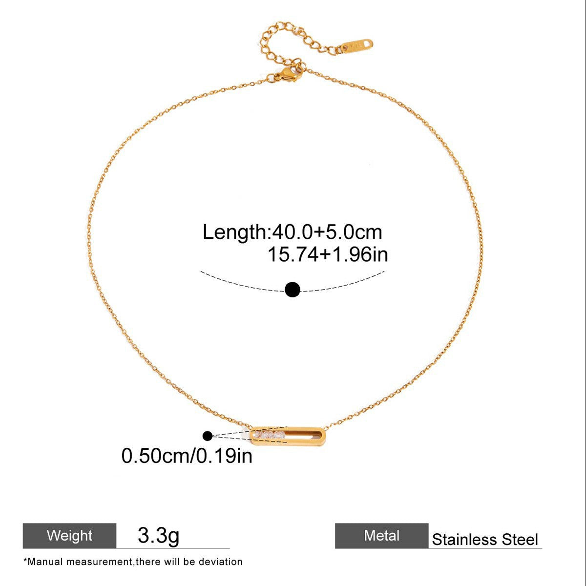 Sunburst Cross Layered Necklace Set — GC Triple- CZ Bar Necklace · Gold