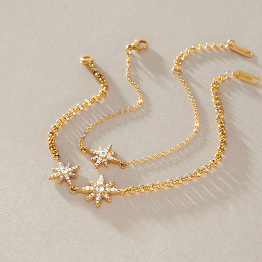 Celestial Starburst Stacking Bracelet — view 5