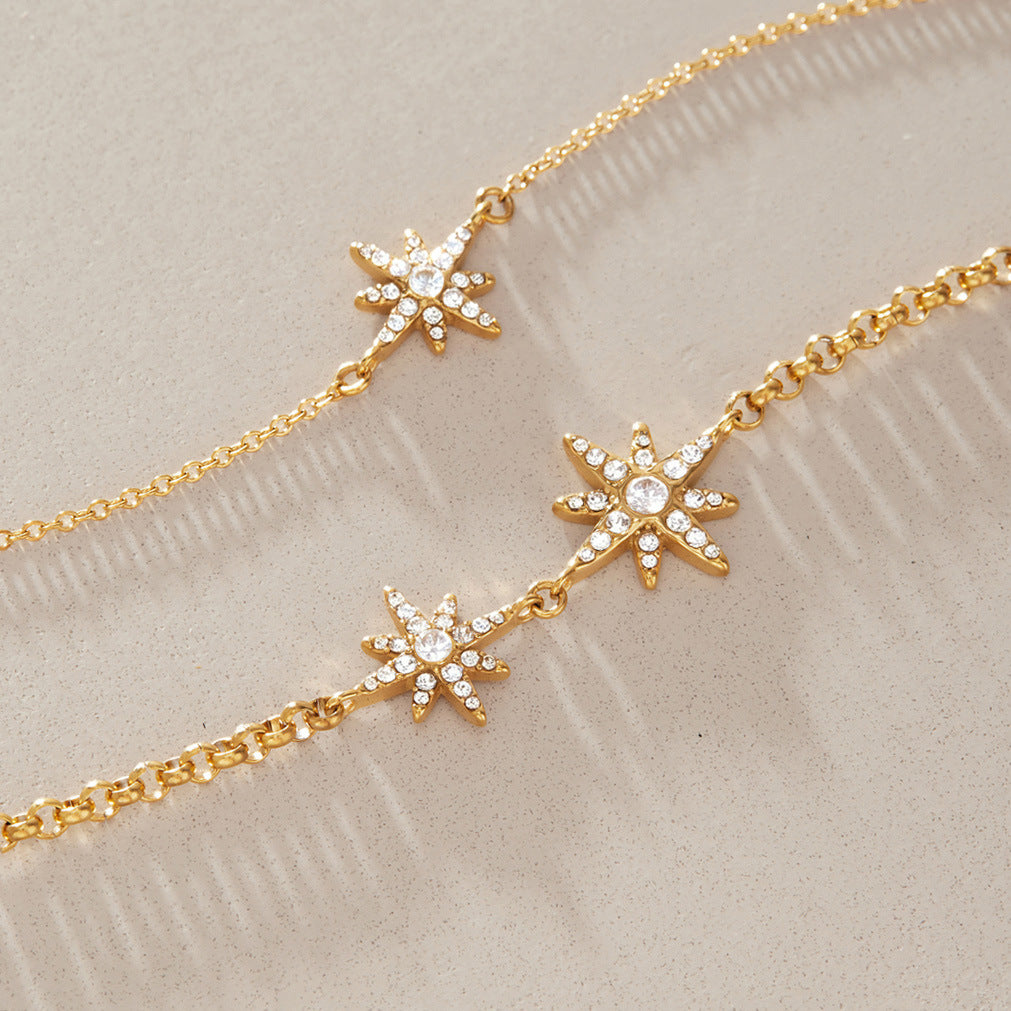 Celestial Starburst Stacking Bracelet — view 4