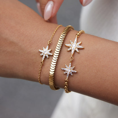 Celestial Starburst Stacking Bracelet — view 3