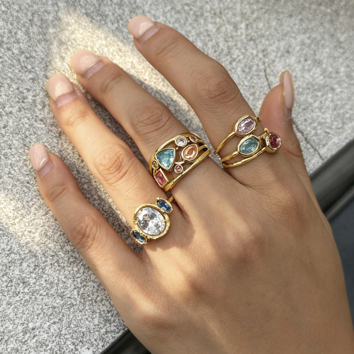 Byzantine Hammered Ring Collection — view 3