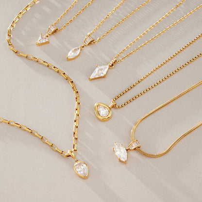 Geometric Solitaire Necklace Collection — view 5