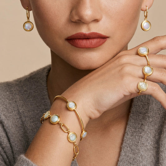 Luminous Resin Geometric Gold Jewelry Collection — view 2