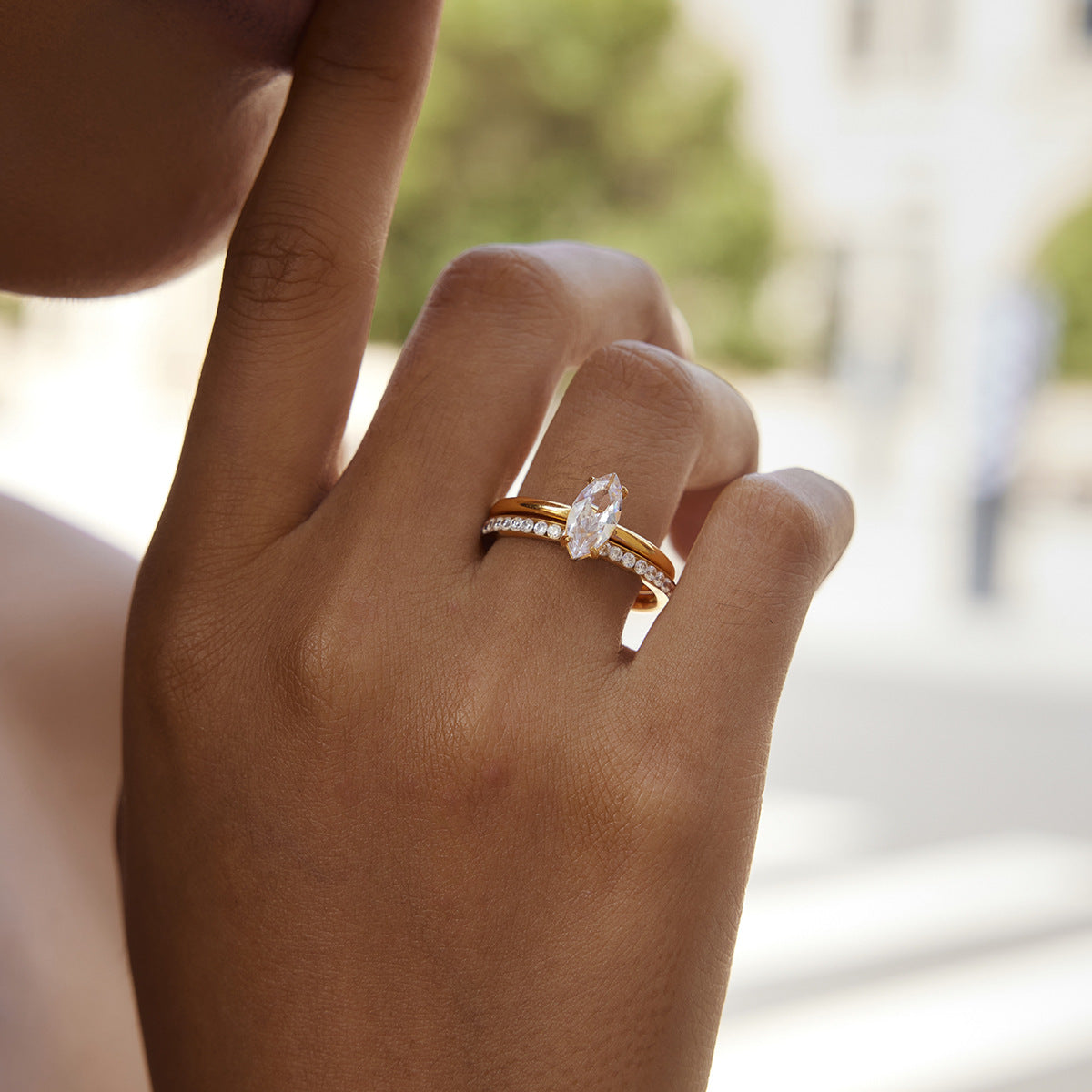 Premium CZ Stackable Ring Collection — view 7