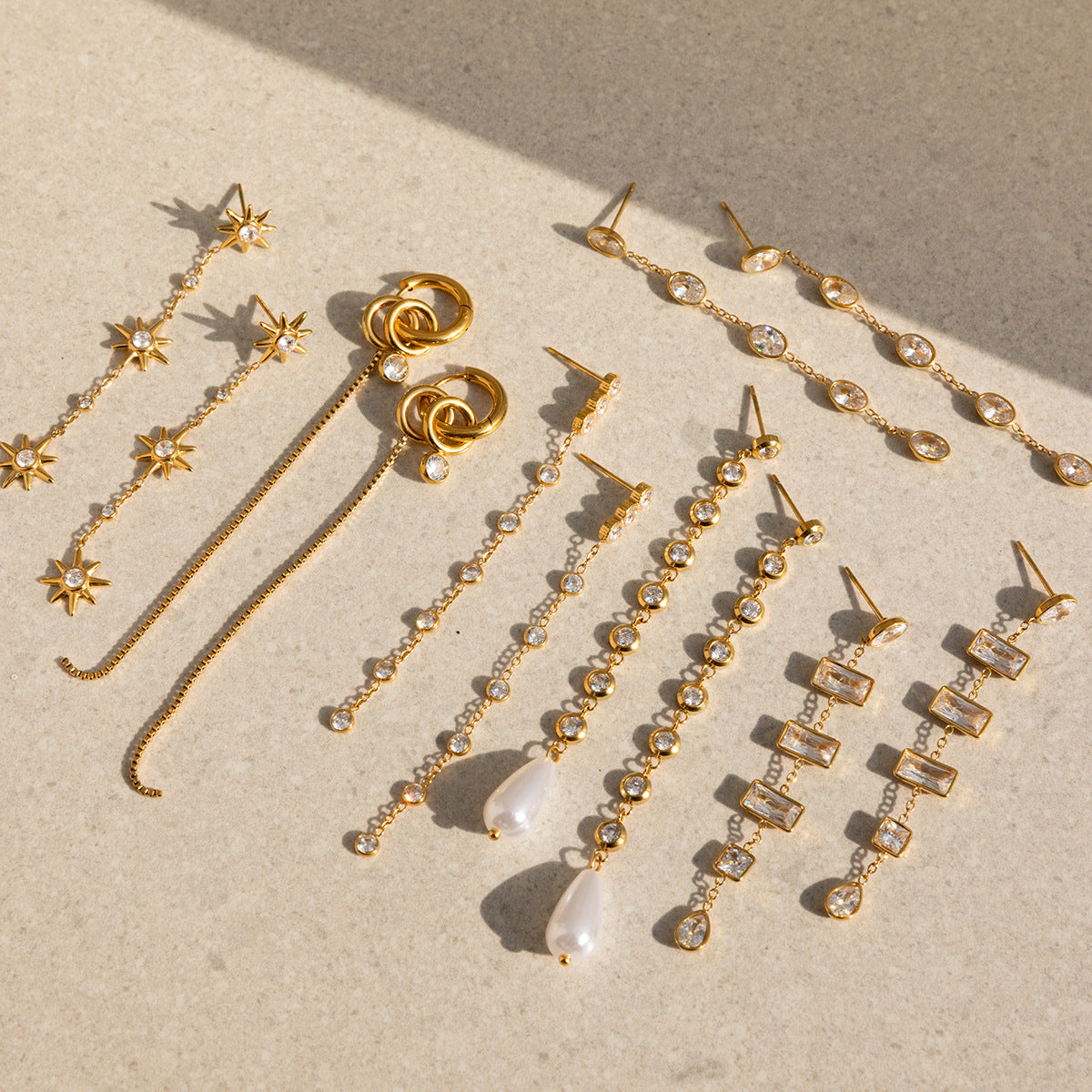 Dangle Drop CZ Earrings Collection — view 4