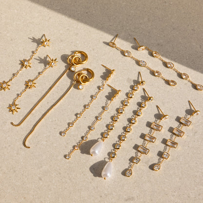 Dangle Drop CZ Earrings Collection — view 4