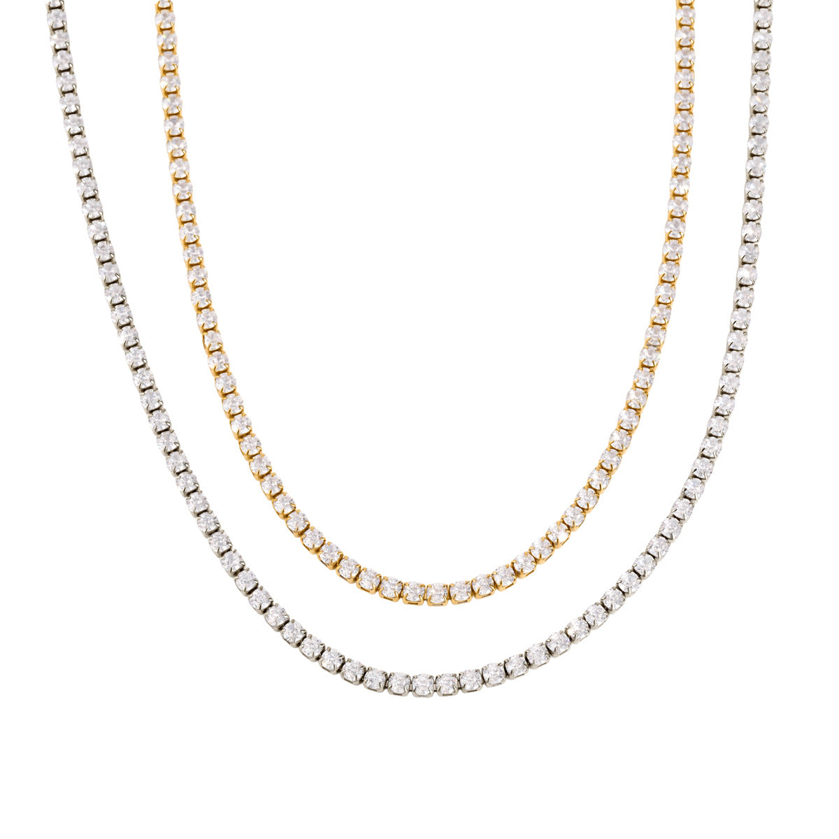 Classic 3mm CZ Tennis Necklace Series