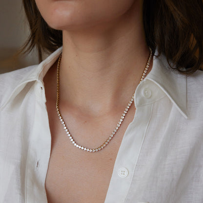 Classic 3mm CZ Tennis Necklace Series — view 2