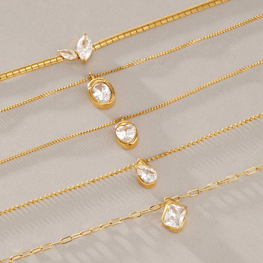 Vintage CZ Pendant Necklace Collection — view 5