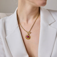 Retro Toggle Resin CZ Jewelry Set — view 4