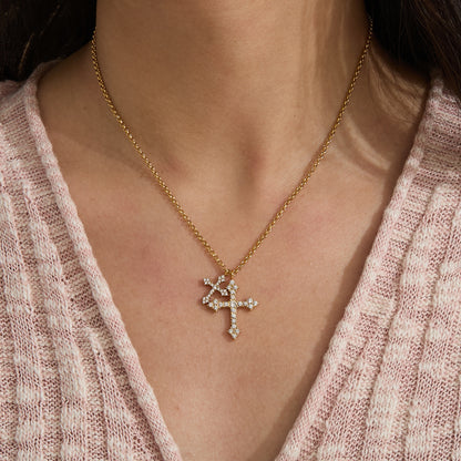 Vintage CZ Cross Pendant Collection — view 4