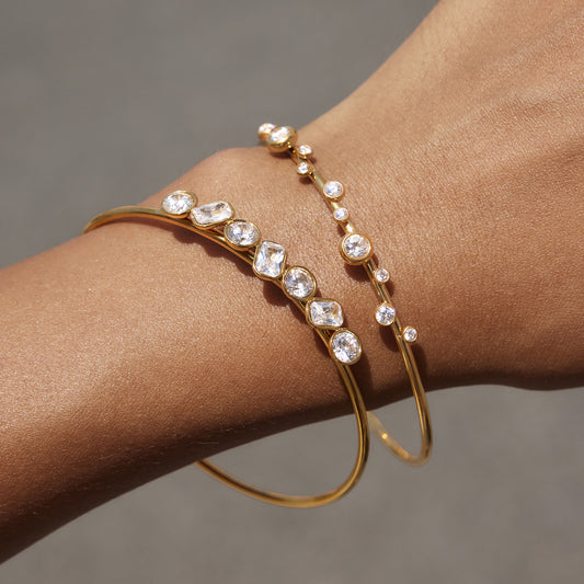 Alternating Round Rhombus Bracelet — view 2