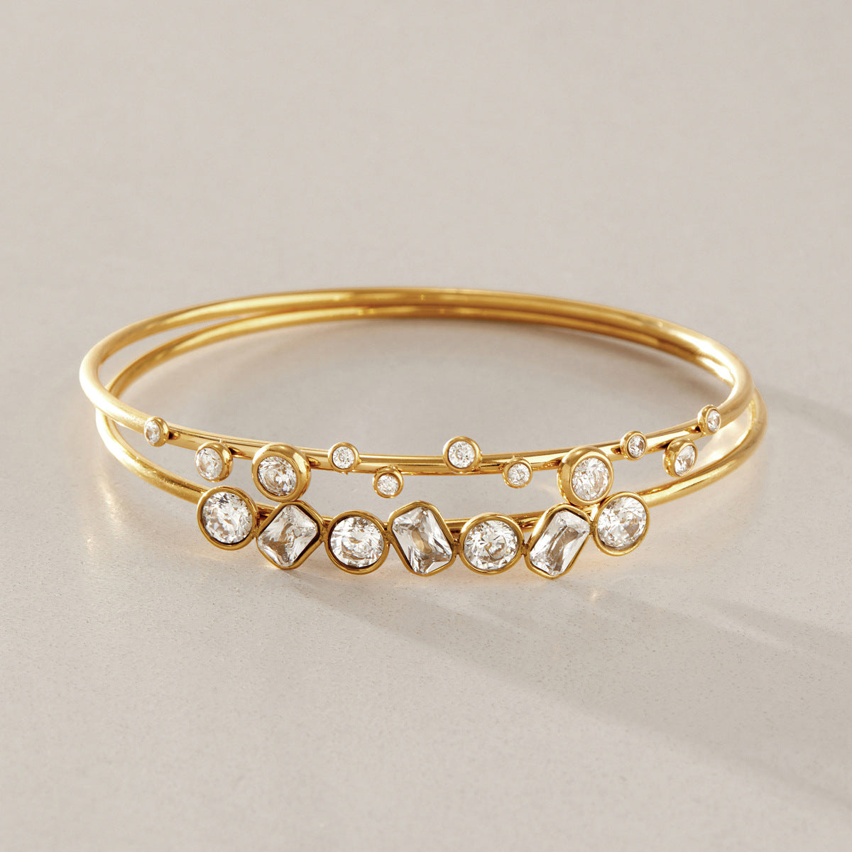 Alternating Round Rhombus Bracelet — view 4