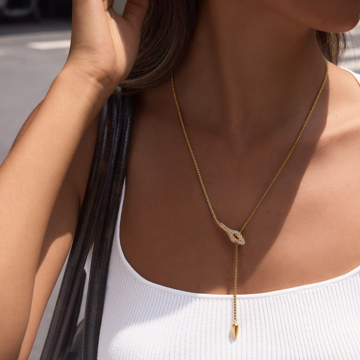 Serpenti Pendant Necklace — view 3