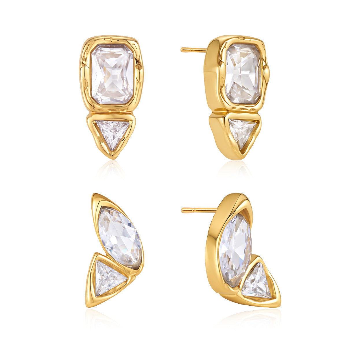 Triangle Duo Earrings
