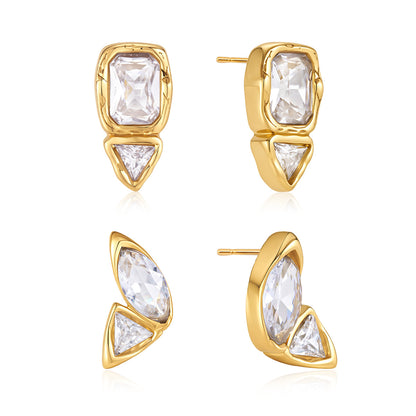 Triangle Duo Earrings