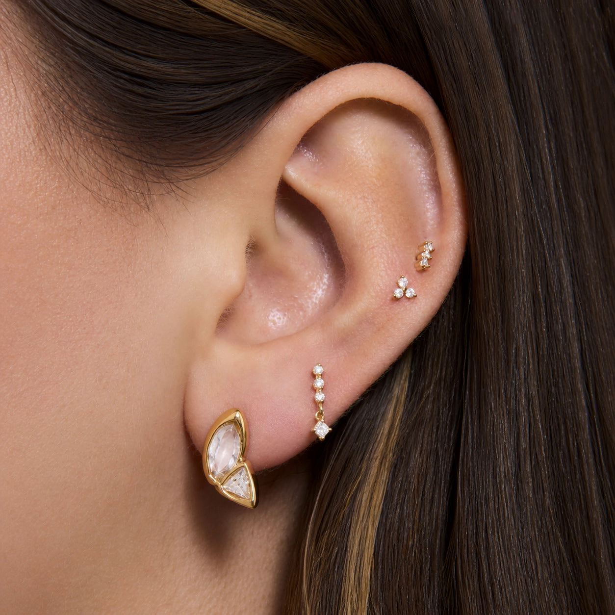 Triangle Duo Earrings — view 2