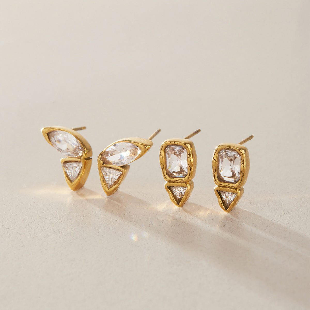 Triangle Duo Earrings — view 5