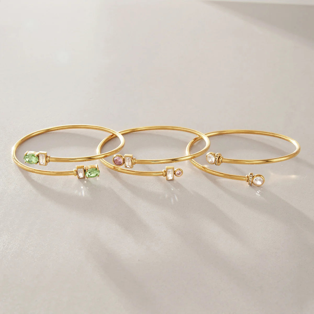 Birthstone Open Cuff Bracelet — view 5