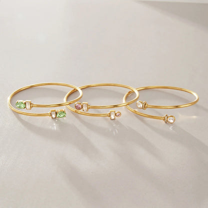 Birthstone Open Cuff Bracelet — view 5