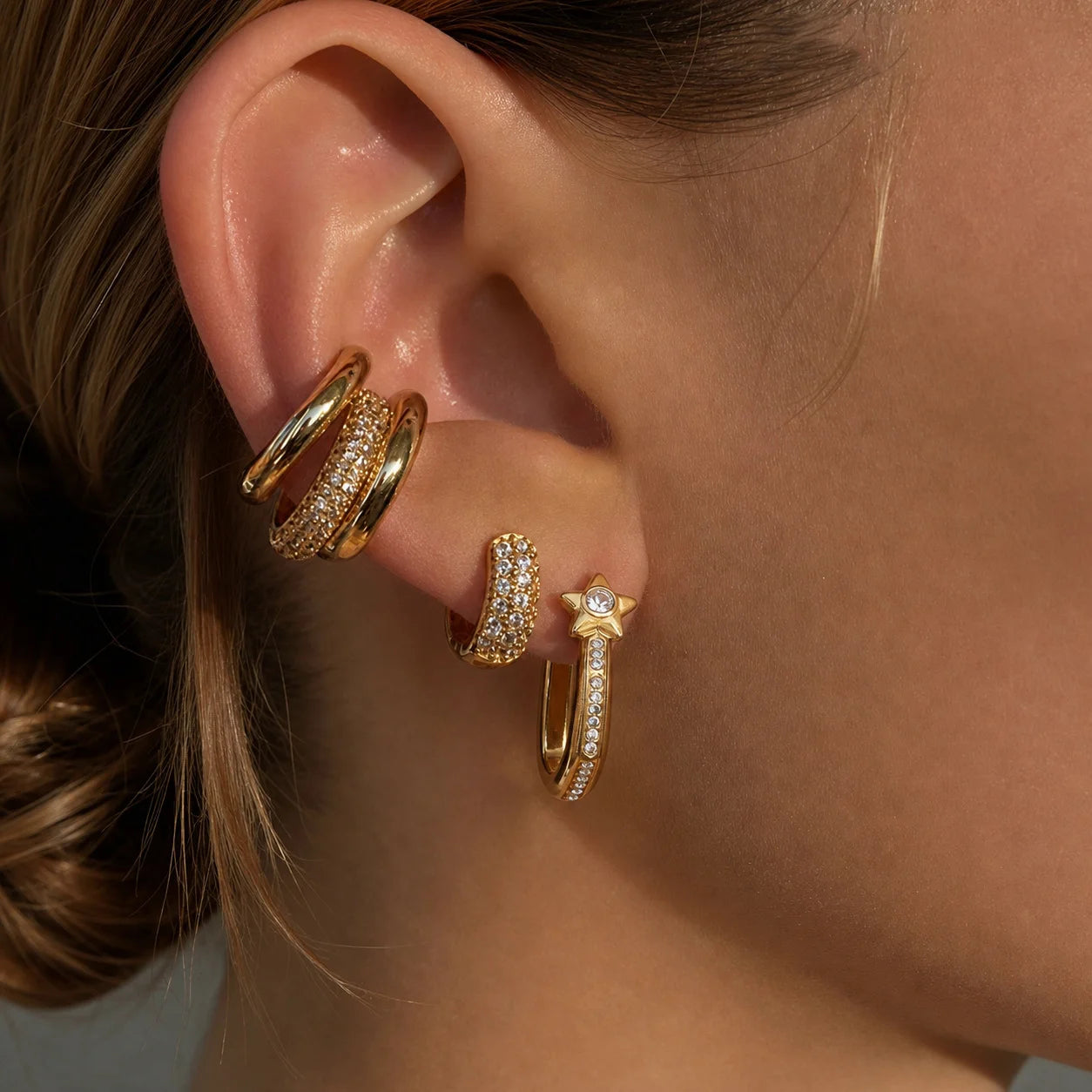 Celestial Star Earrings — view 2