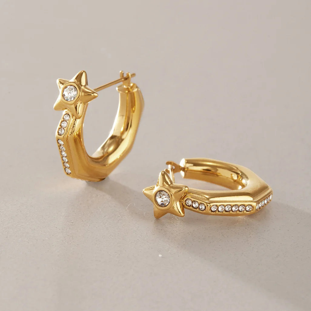 Celestial Star Earrings — view 5