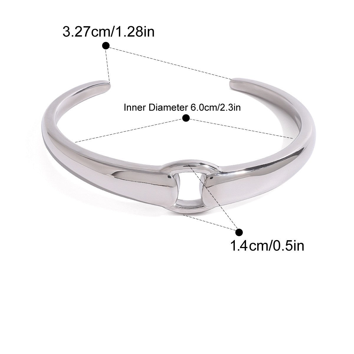 Cuff Bracelet — Polished Cuff Bracelet · Silver