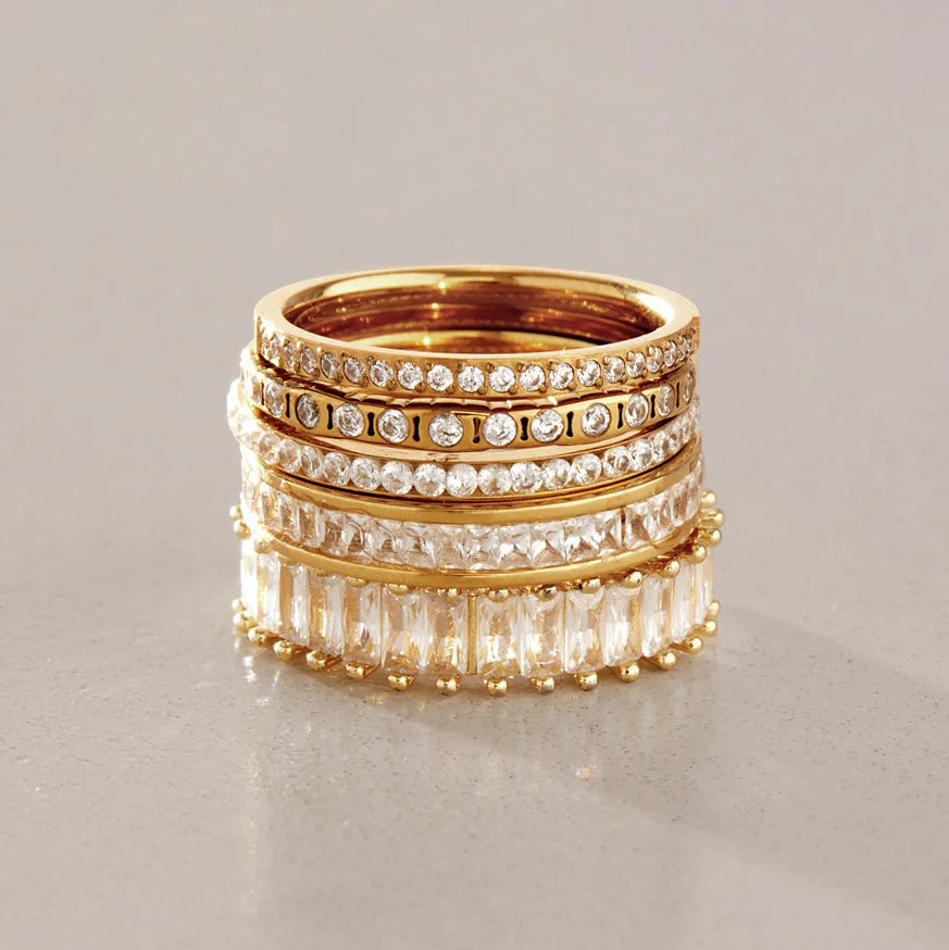 Multi Cut CZ Ring — view 4