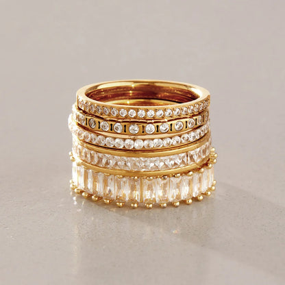 Multi Cut CZ Ring — view 4