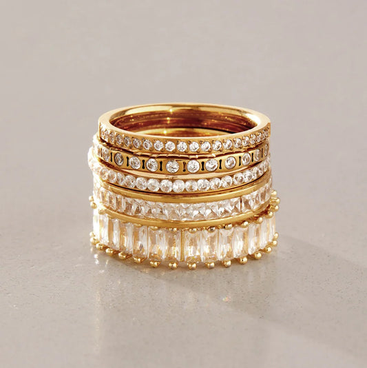 Multi Cut CZ Ring — view 4