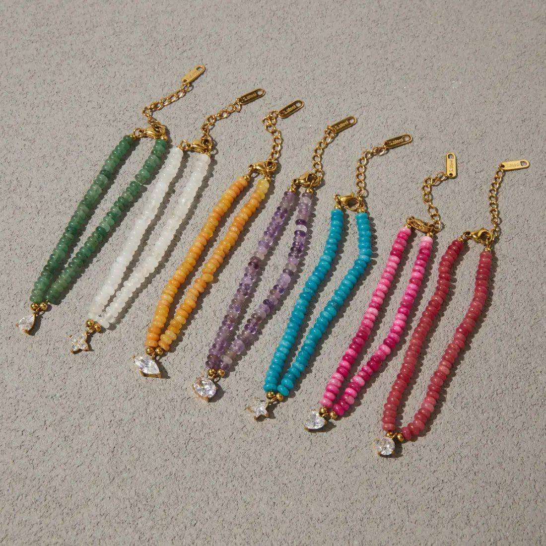 Celestial Charm Natural Stone Bracelet — view 2