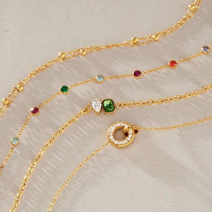 Multicolor Birthstone Charm Bracelet — view 4