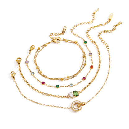 Multicolor Birthstone Charm Bracelet — view 5