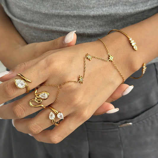 Celestial Teardrop Jewelry Set