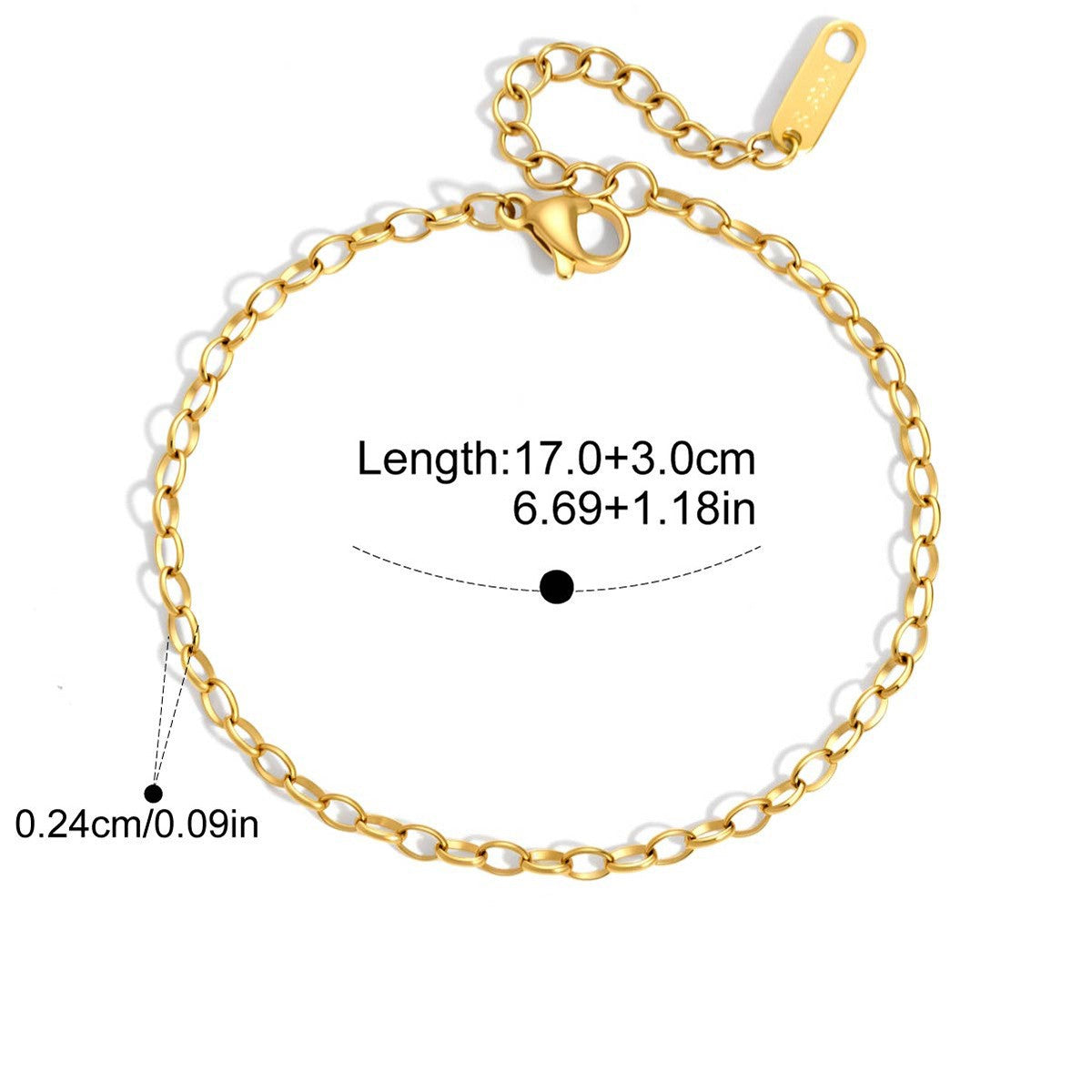 Classic Minimal Bracelet — Dainty · Gold
