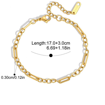 Classic Minimal Bracelet — Mixed · Gold