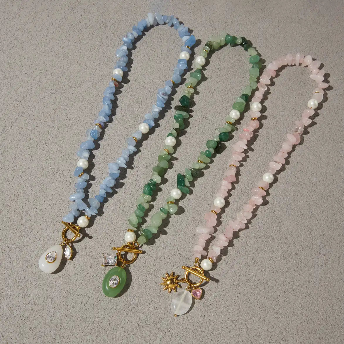 Celestial Bead Pendant Necklace