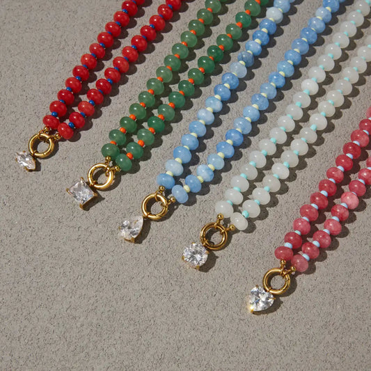 Two Tone Drop Necklace