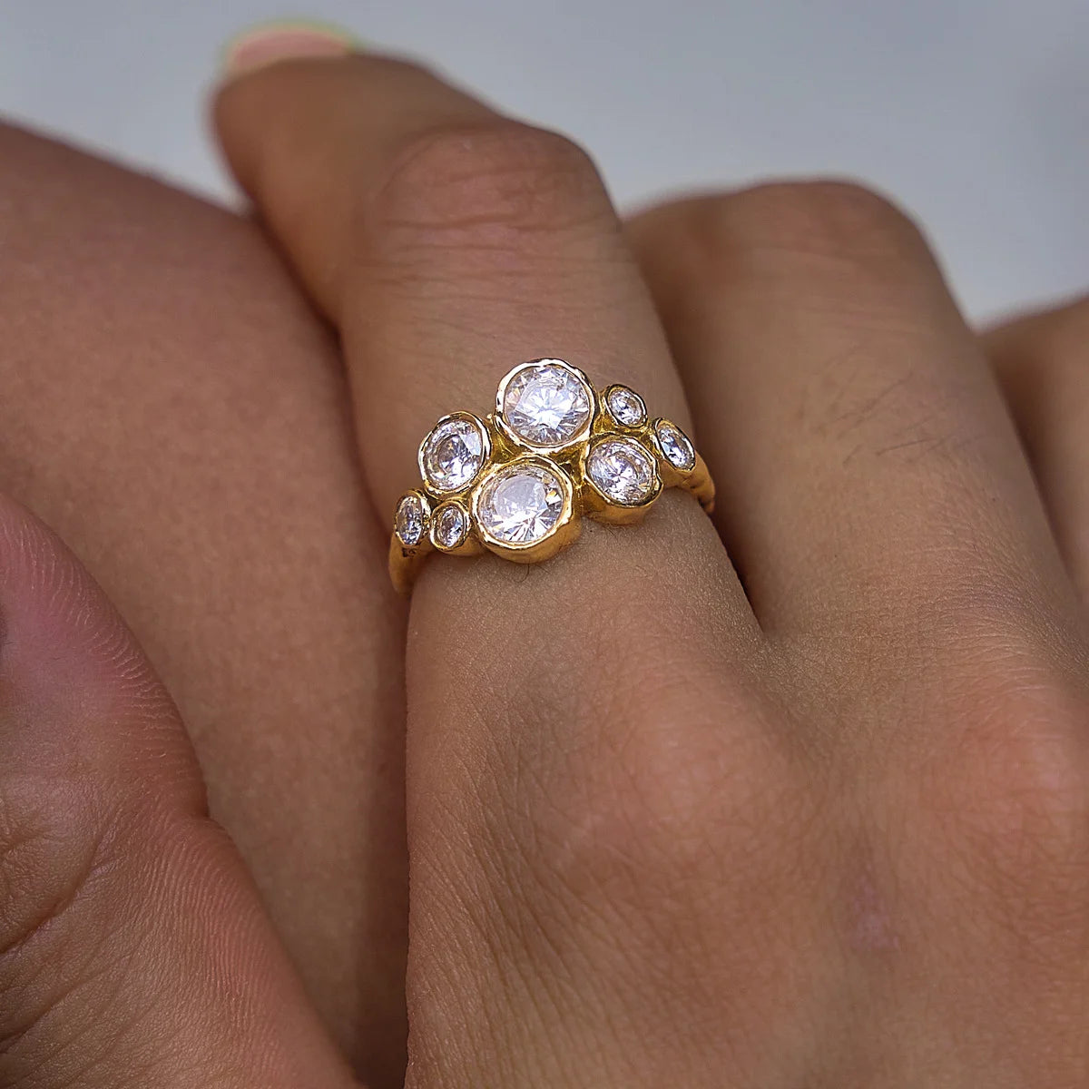 Star Cluster Bezel Ring — view 3