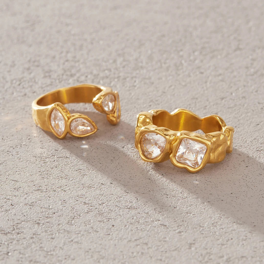 Open Pear Cluster Ring — view 4