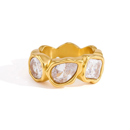 Open Pear Cluster Ring — view 5